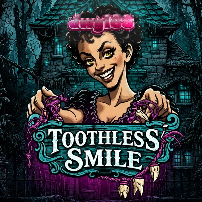 Tampilan visual slot Toothless Smile dengan tema dokter gigi horor